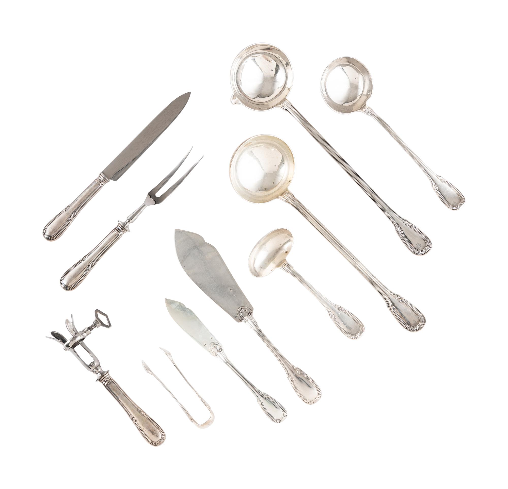 A French Silver Flatware Service