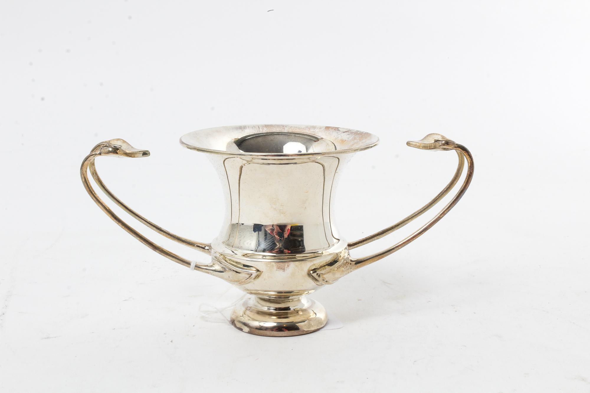 A Greek Silver Model of a Kantharos, , with a fitted box.