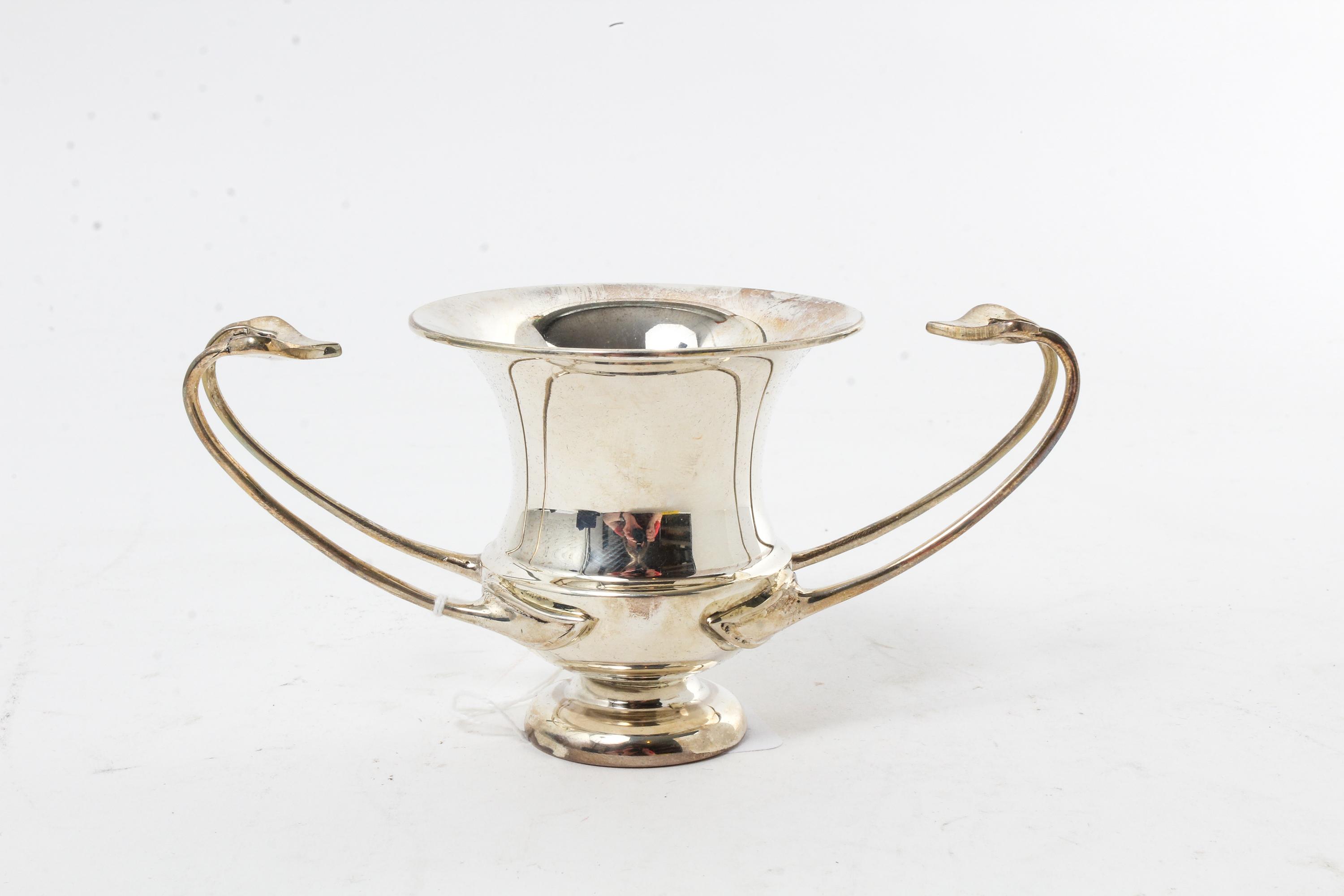 A Greek Silver Model of a Kantharos, , with a fitted box.