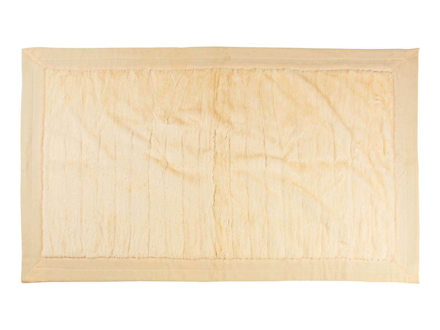 Cream Mink Throw Blanket