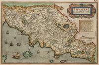 ORTELIUS, Abraham (1572-1598). Thusciae Descriptio Auctore Hieronymo Bellarmato. Antwerp, [ca 1570 or later].