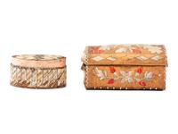 Great Lakes Quilled Birchbark Boxes
