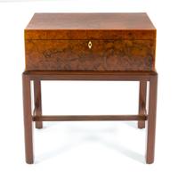 A Regency Burlwood Writing Box Width of box 18 inches. — EARLY 19TH CENTURY