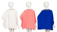 EMILIO PUCCI, THREE EMBELLISHED BLOUSES