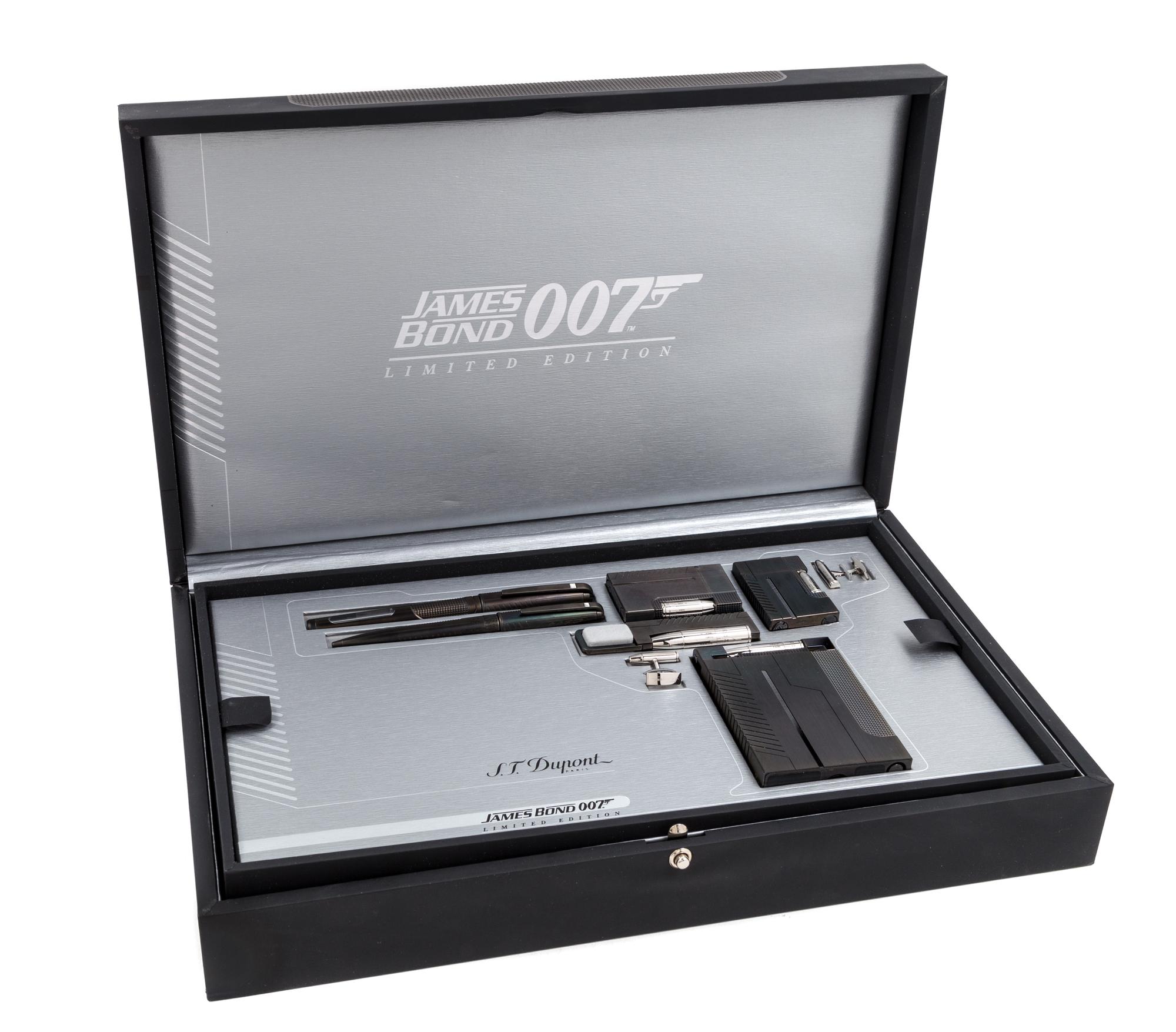 An S.T. Dupont James Bond 007 Limited Edition Pen, Lighter and Cufflink Set
