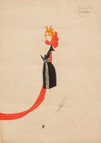Erte (Romain de Tirtoff), (French, 1892-1990), Chanson Realiste