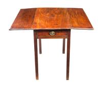 A George III Style Mahogany Pembroke Table Height 29 x width 32 inches (closed). — 19TH CENTURY