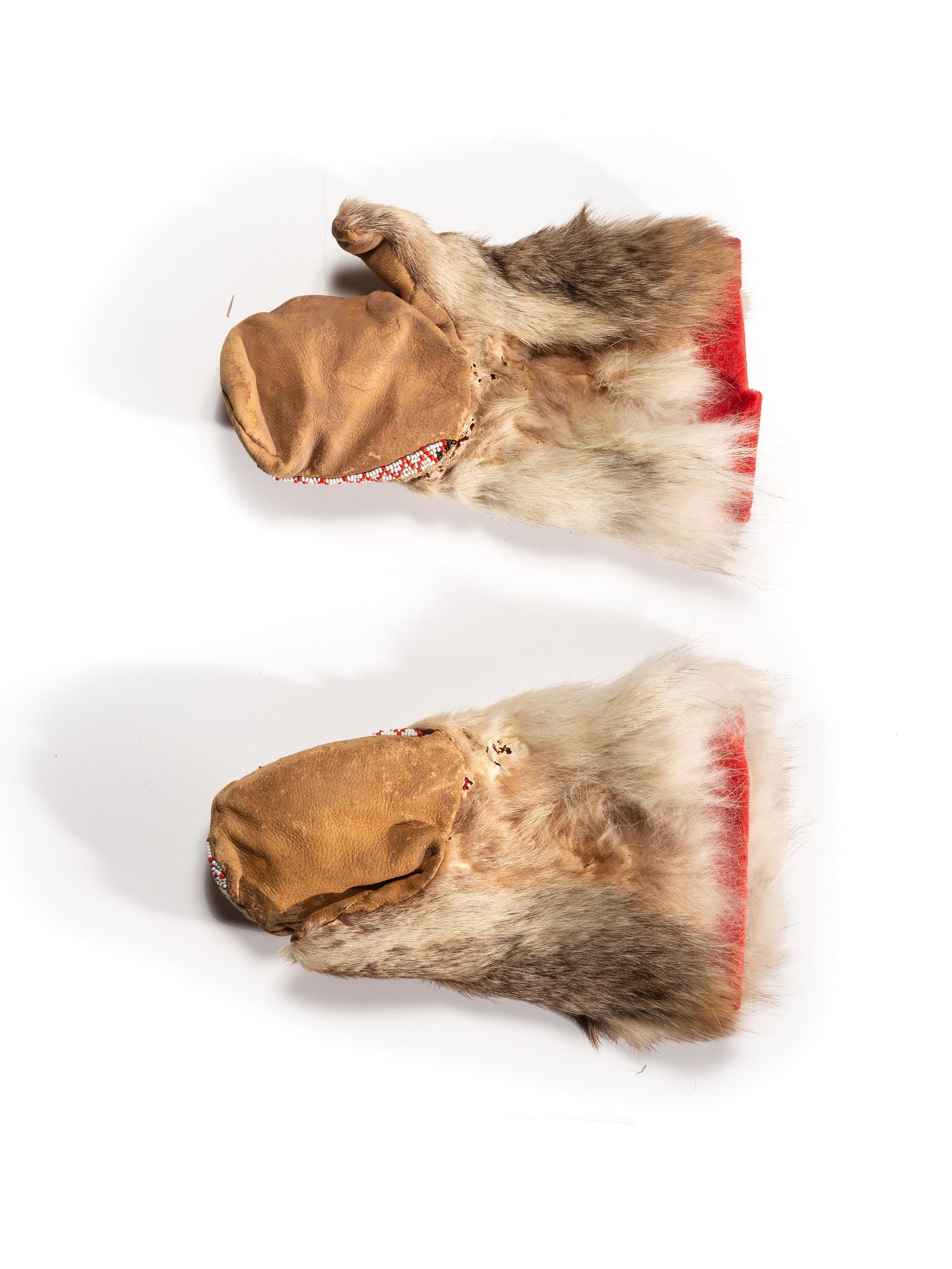 Arctic Mittens, Depicting a Wolf