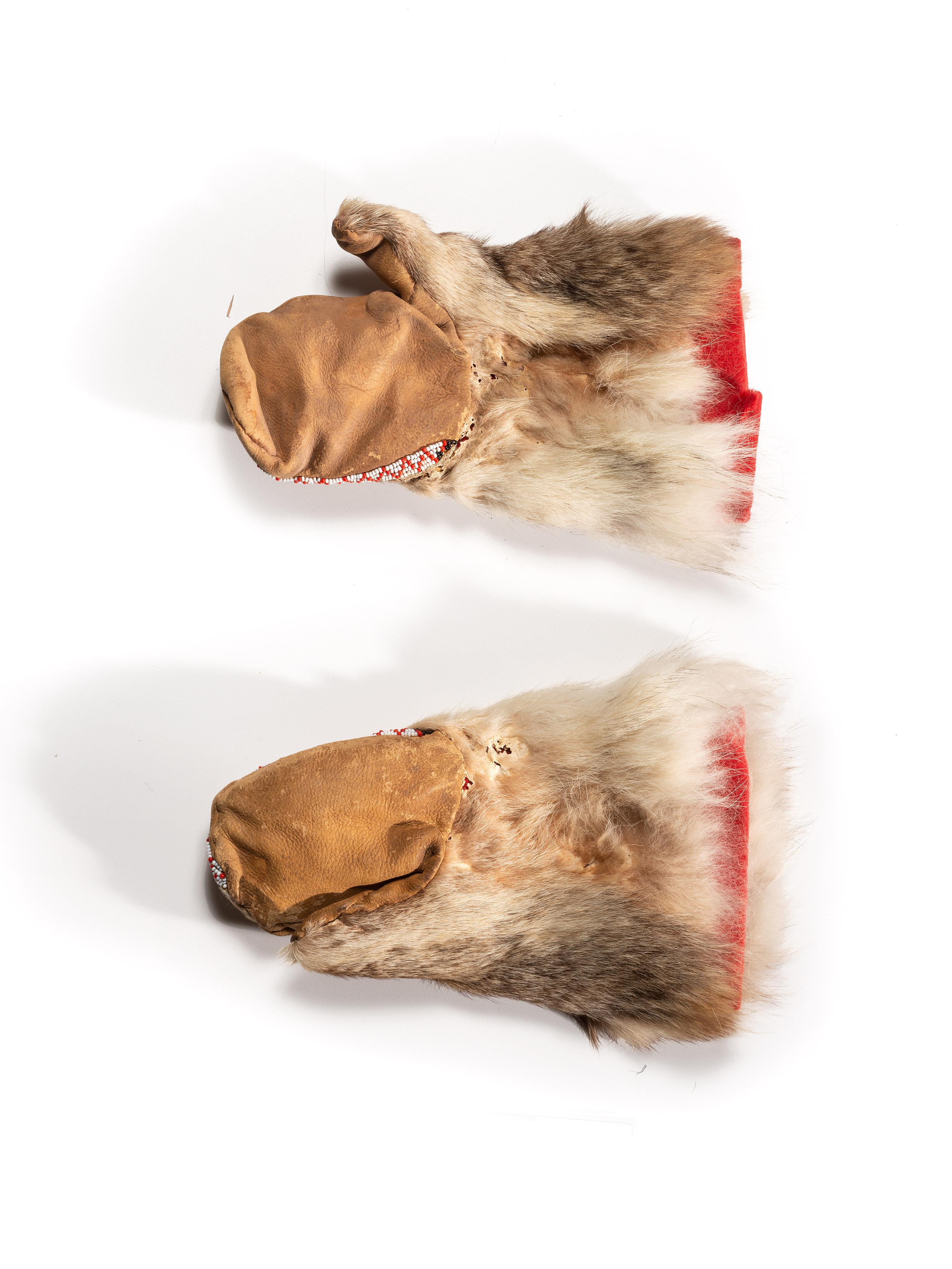 Arctic Mittens, Depicting a Wolf