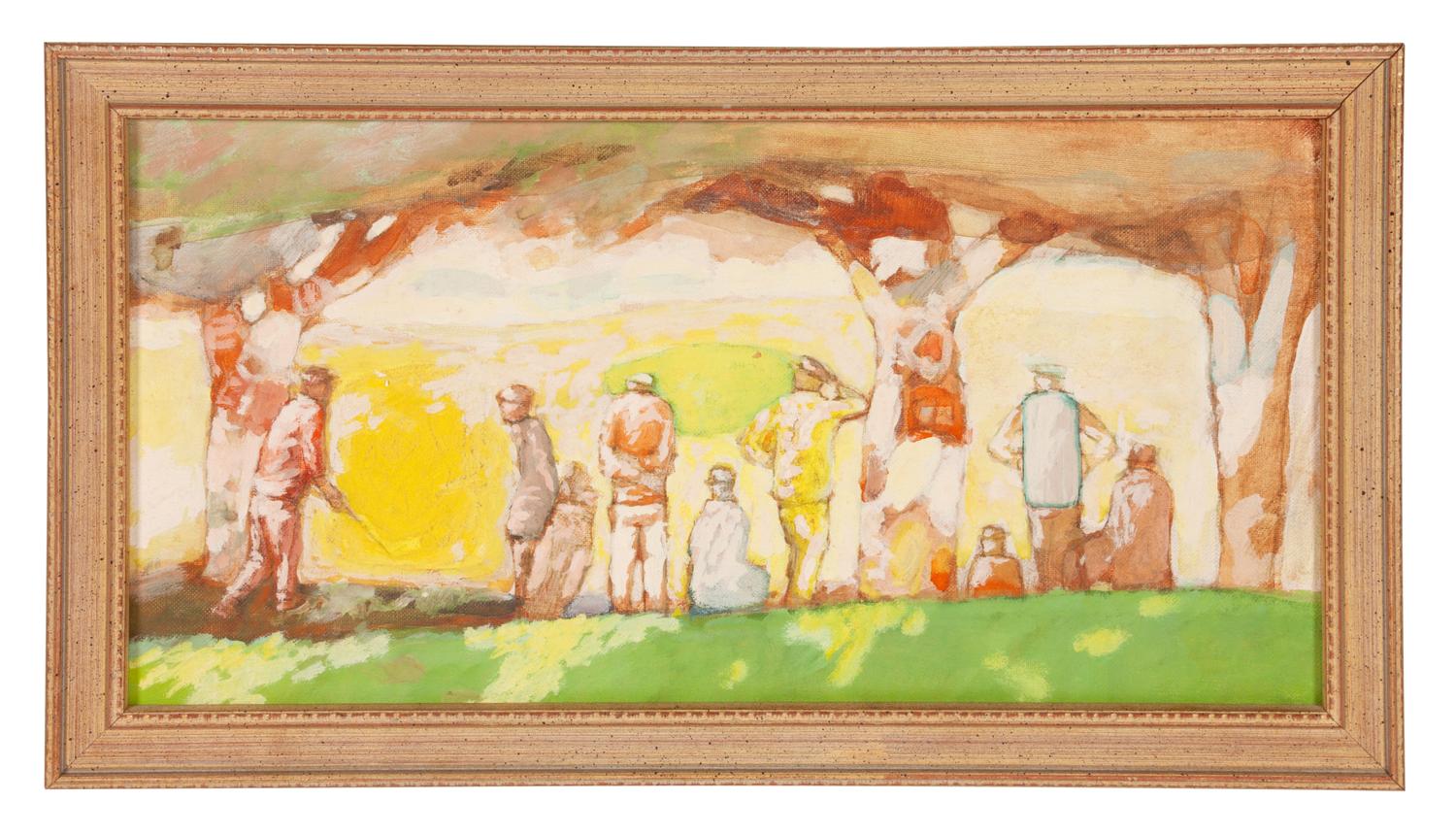 Three works: Golfers