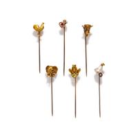 COLLECTION OF MULTIGEM STICK PINS