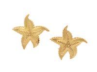 A Pair of 18 Karat Yellow Gold Starfish Earclips, Tiffany & Co.,