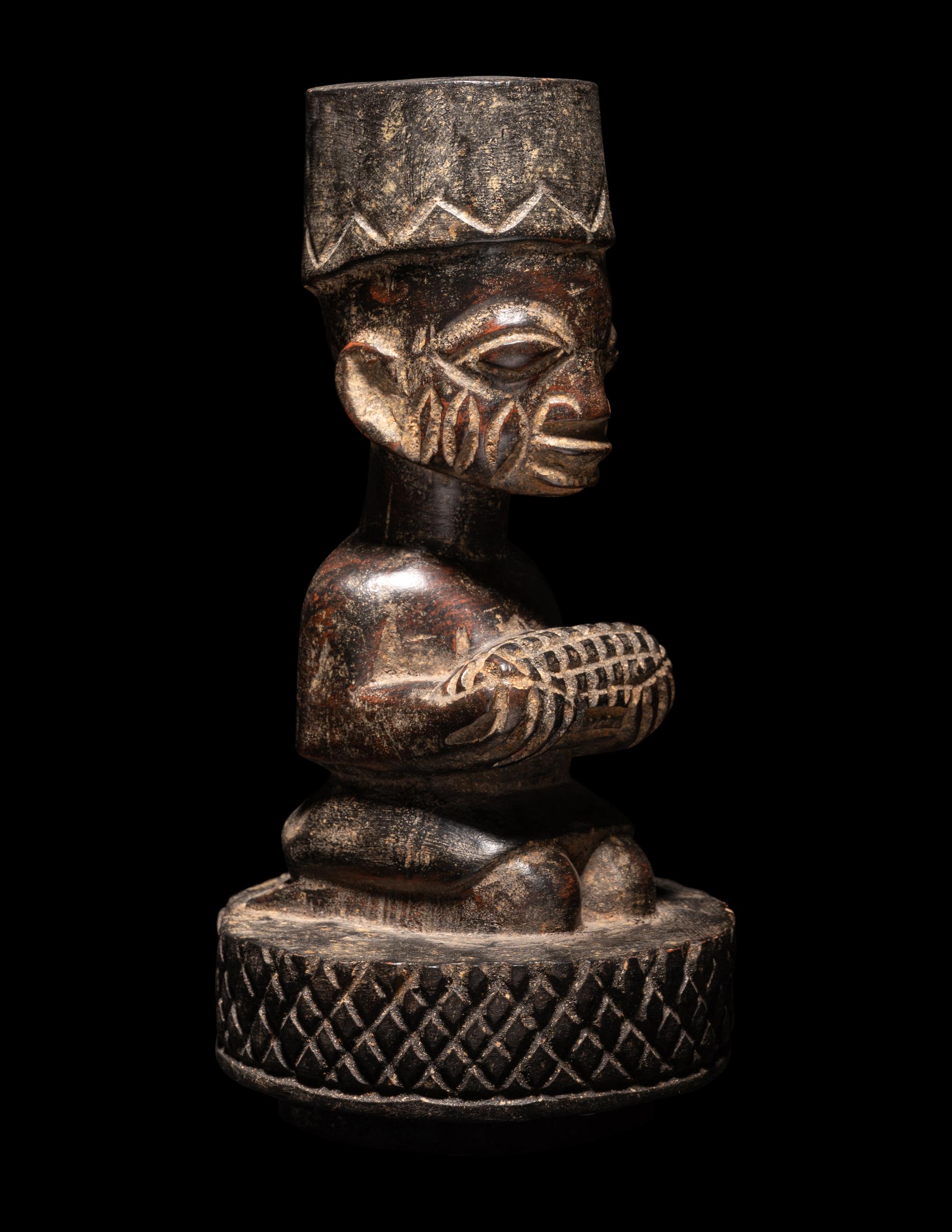 Three Yoruba Wood Figures
