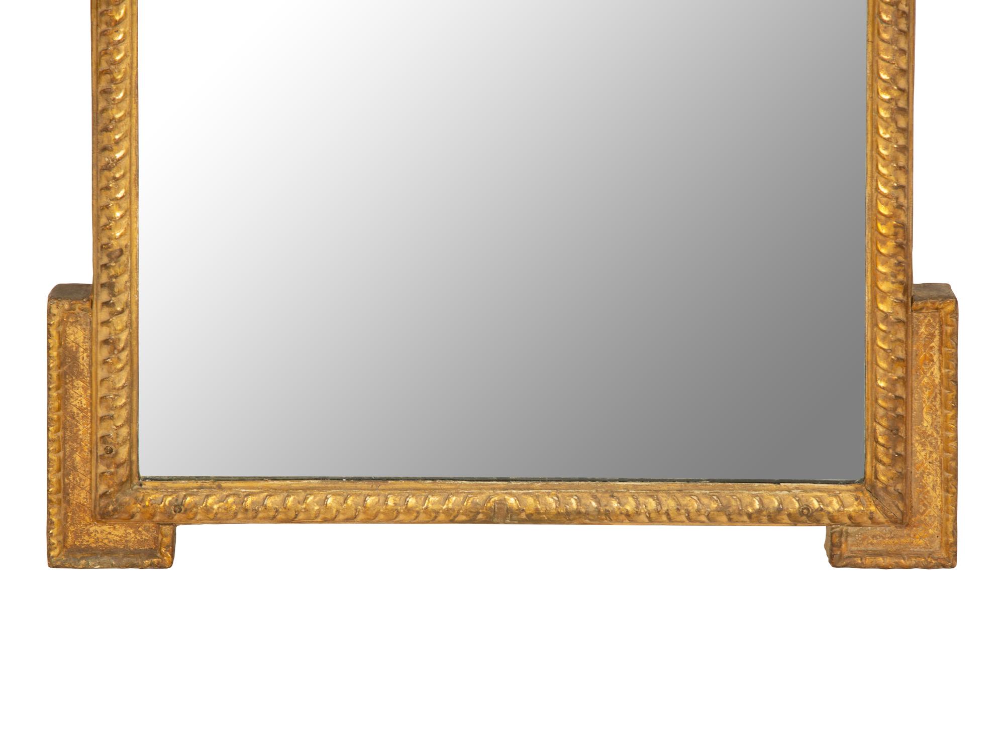 A Pair of Louis XVI Style Giltwood Mirrors