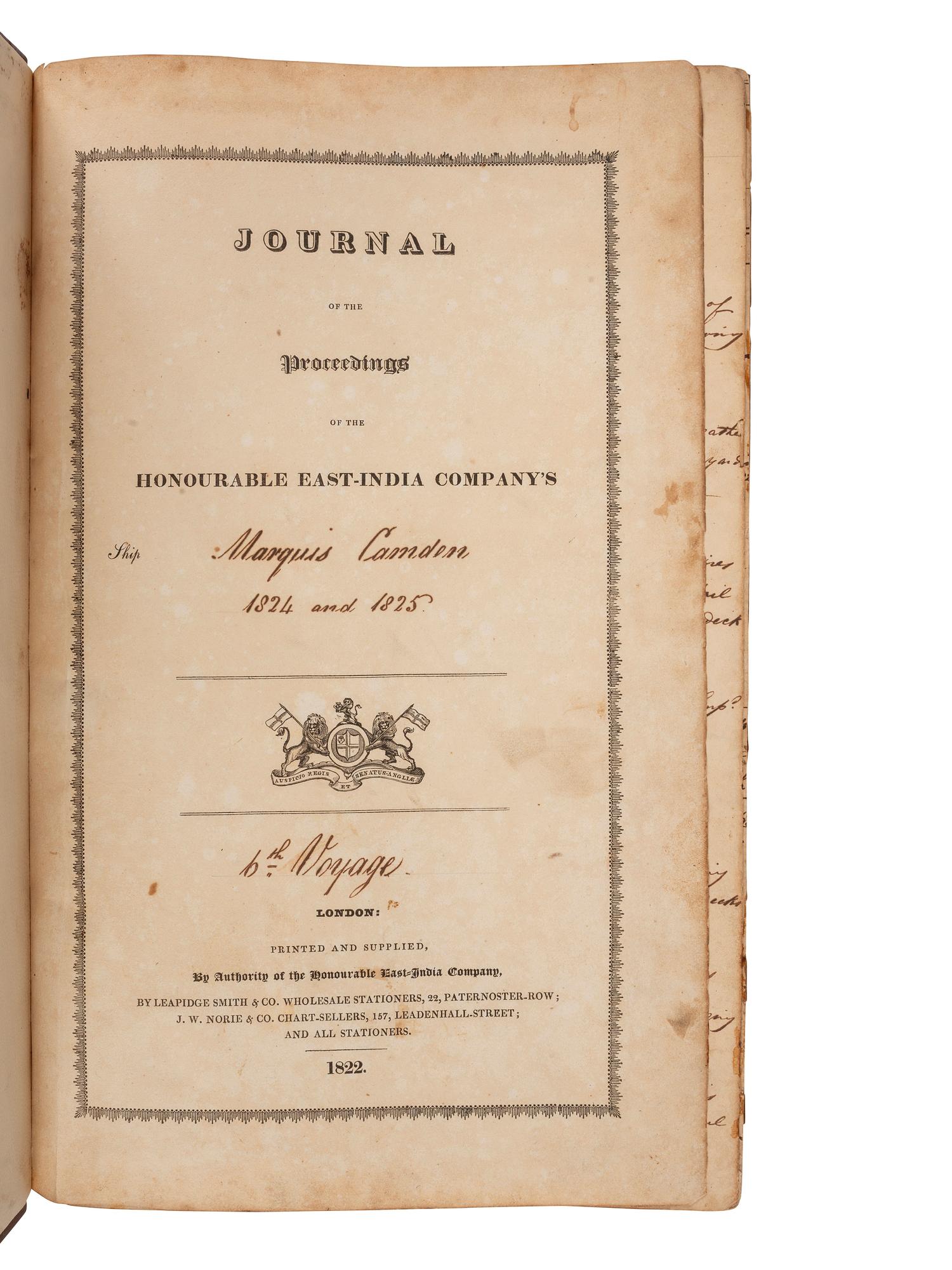 [MARITIME -- MANUSCRIPTS]. Two manuscripts relating to English shipping, comprising: