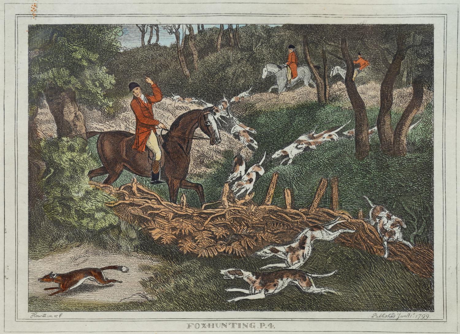A Collection of Six Equestrian Engravings After Samuel Howitt (English, 1756-1822)