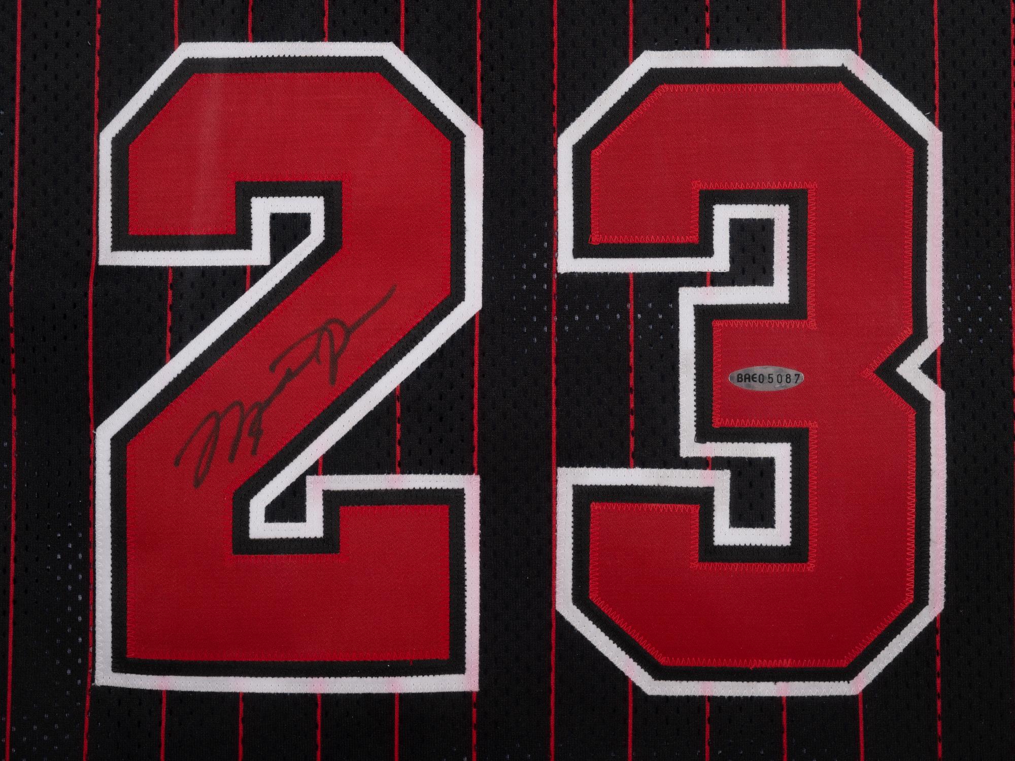 A Michael Jordan Signed Autograph 1996-97 Chicago Bulls Champion Pro Cut Basketball Jersey (Upper Deck Authenticated),