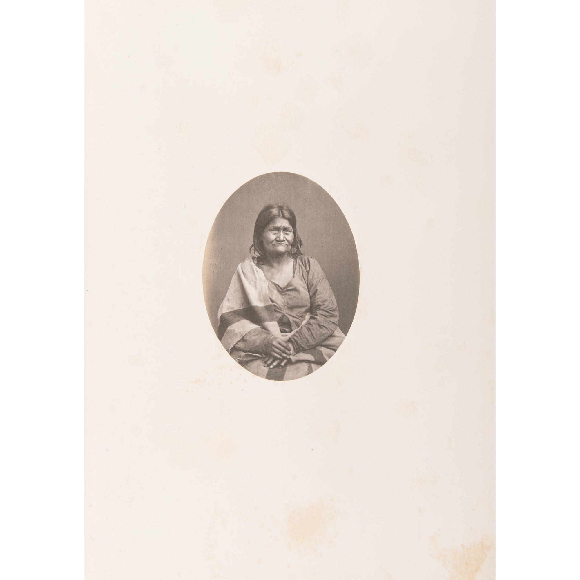 Joel Whitney, Exceptional Album Containing Large Format Photographs of Sioux Involved in the 1862 Minnesota Uprising