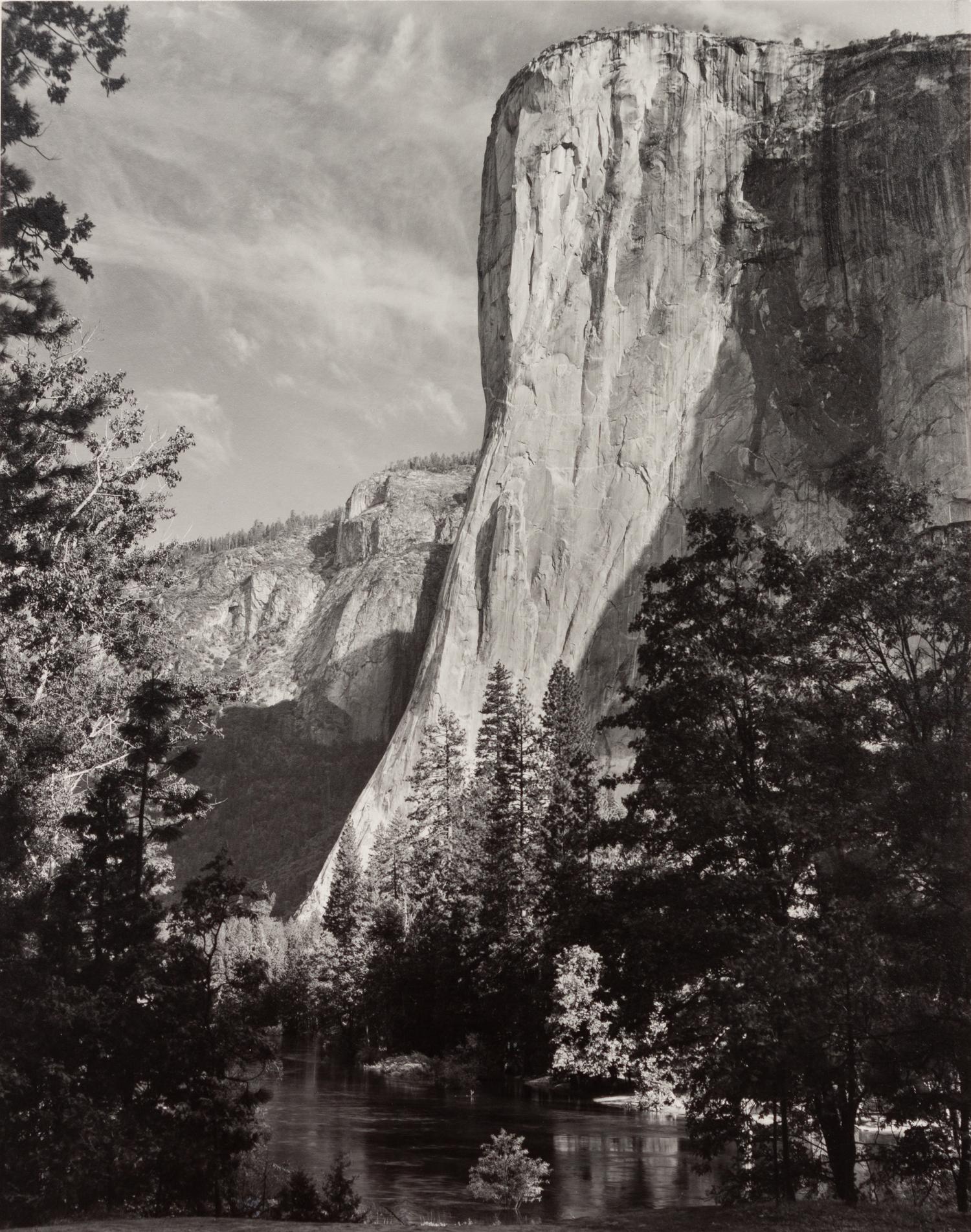 A pair of Special Edition photographs printed by Alan Ross ( Moon and Half Dome, Yosemite National Park, California , 1960; El Capitan, Yosemite , 1952)