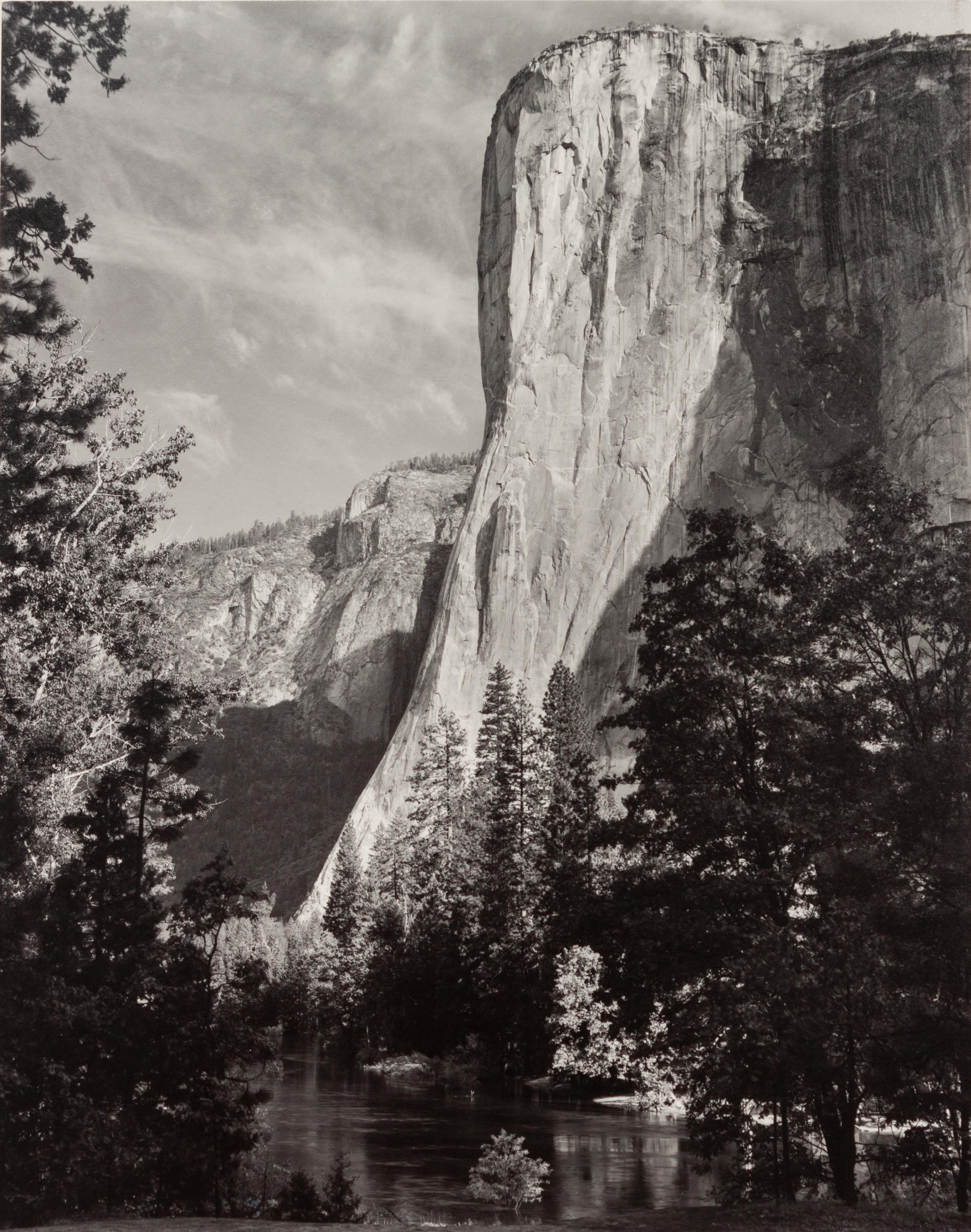 A pair of Special Edition photographs printed by Alan Ross ( Moon and Half Dome, Yosemite National Park, California , 1960; El Capitan, Yosemite , 1952)