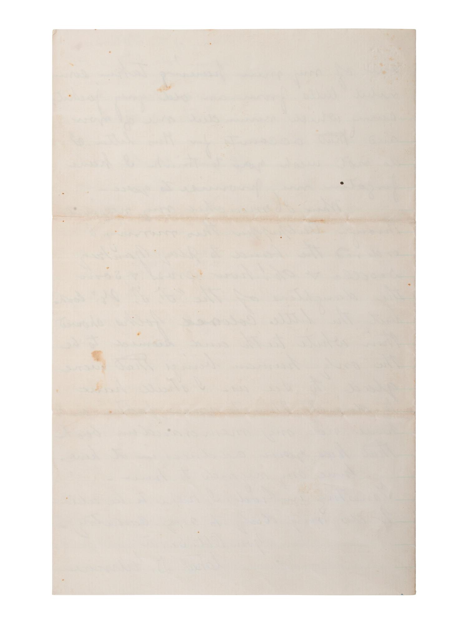 GILMORE, Charles D. (1816-1884). Autograph letter signed ("Chas. D. Gilmore"). "Near Cedar Mountain Va," 17 September 1863.