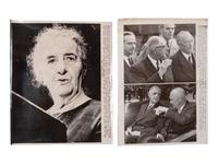 [PRESIDENTS] Photographs and ephemera related to Presidents Kennedy, FDR, Truman, and Reagan.