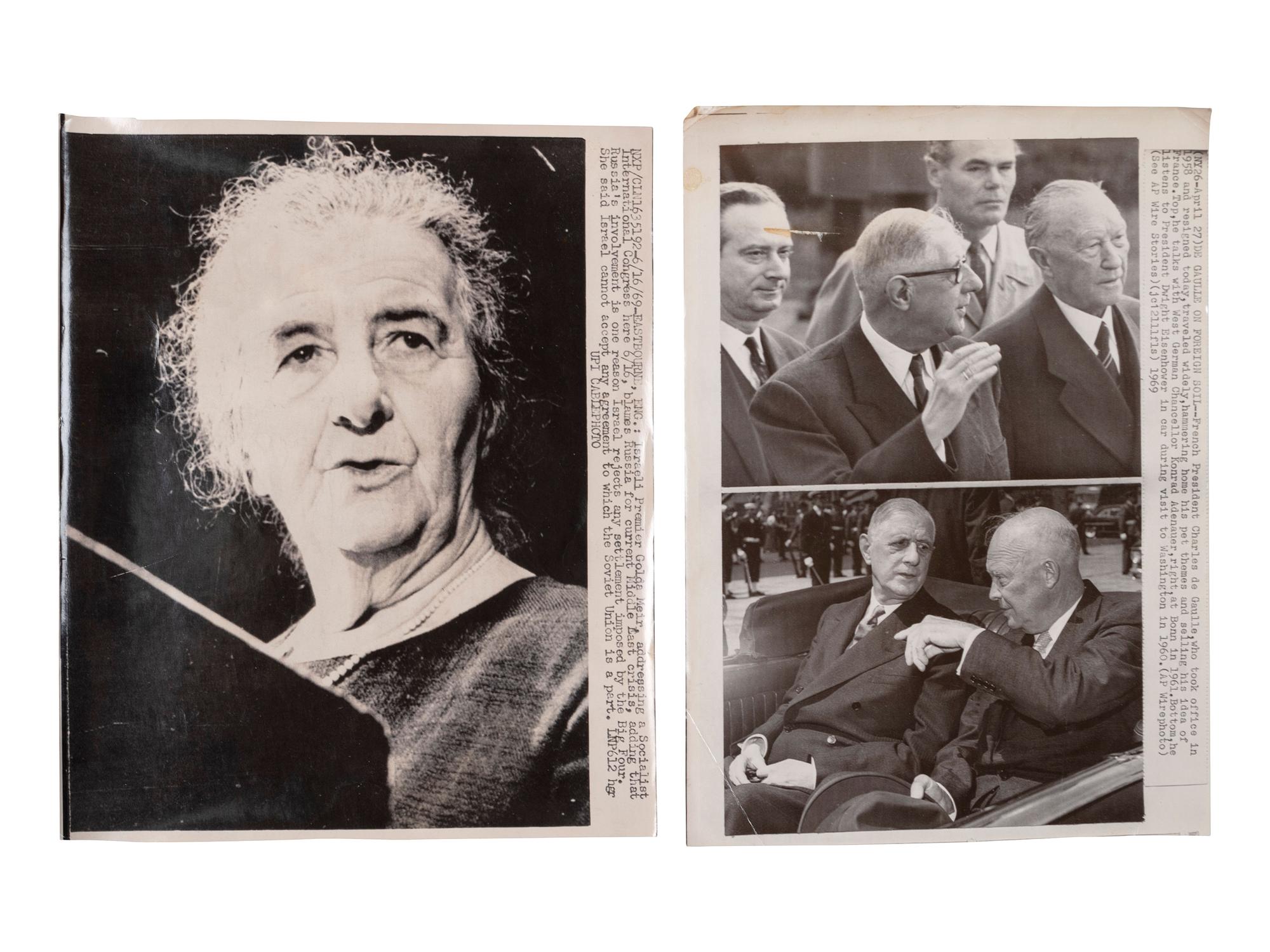 [PRESIDENTS] Photographs and ephemera related to Presidents Kennedy, FDR, Truman, and Reagan.
