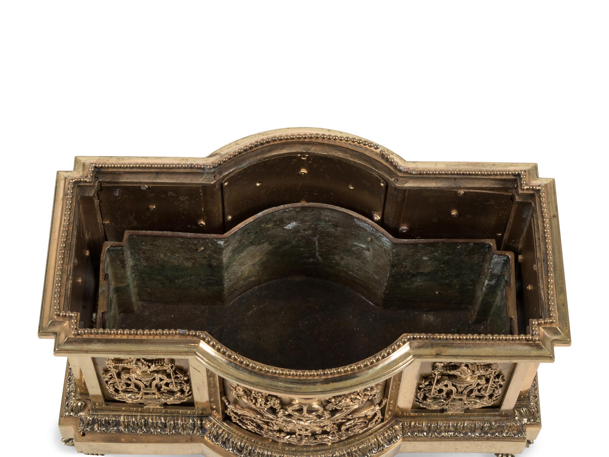 A French Gilt Bronze Jardinière in the Louis XIV Style