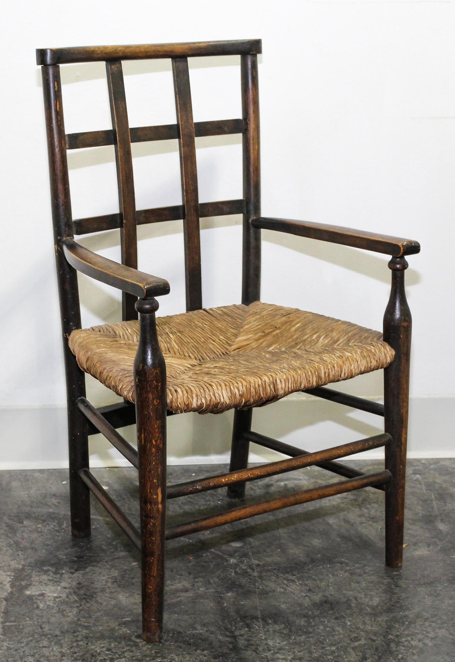 An American Walnut Child's Chair Height 25 3/4 inches. — 19TH CENTURY