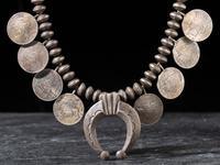 Navajo Coin Squash Blossom Necklace
