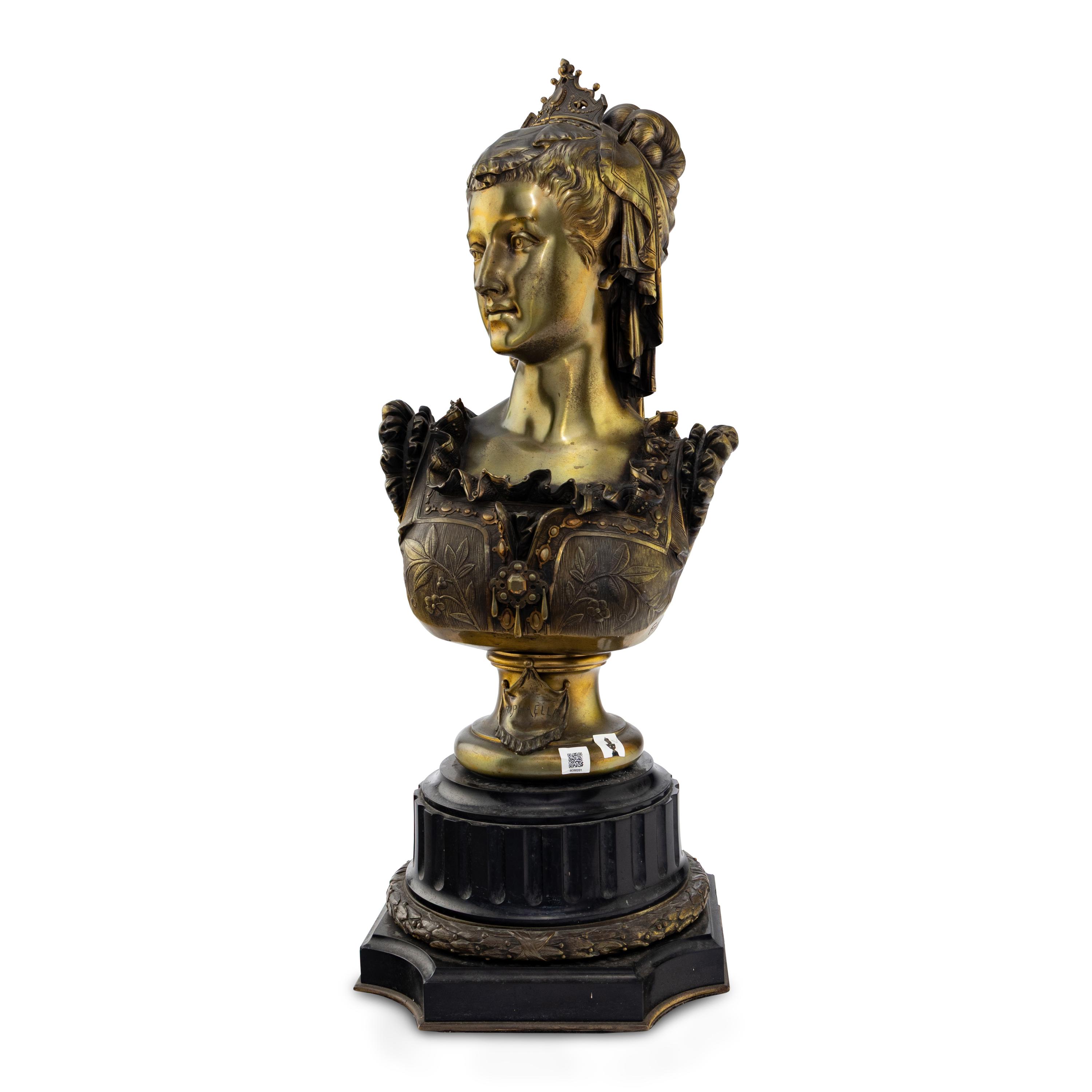 Vincent-Désiré Faure De Broussé (French, 19th Century) — Bust of Raphaëlla