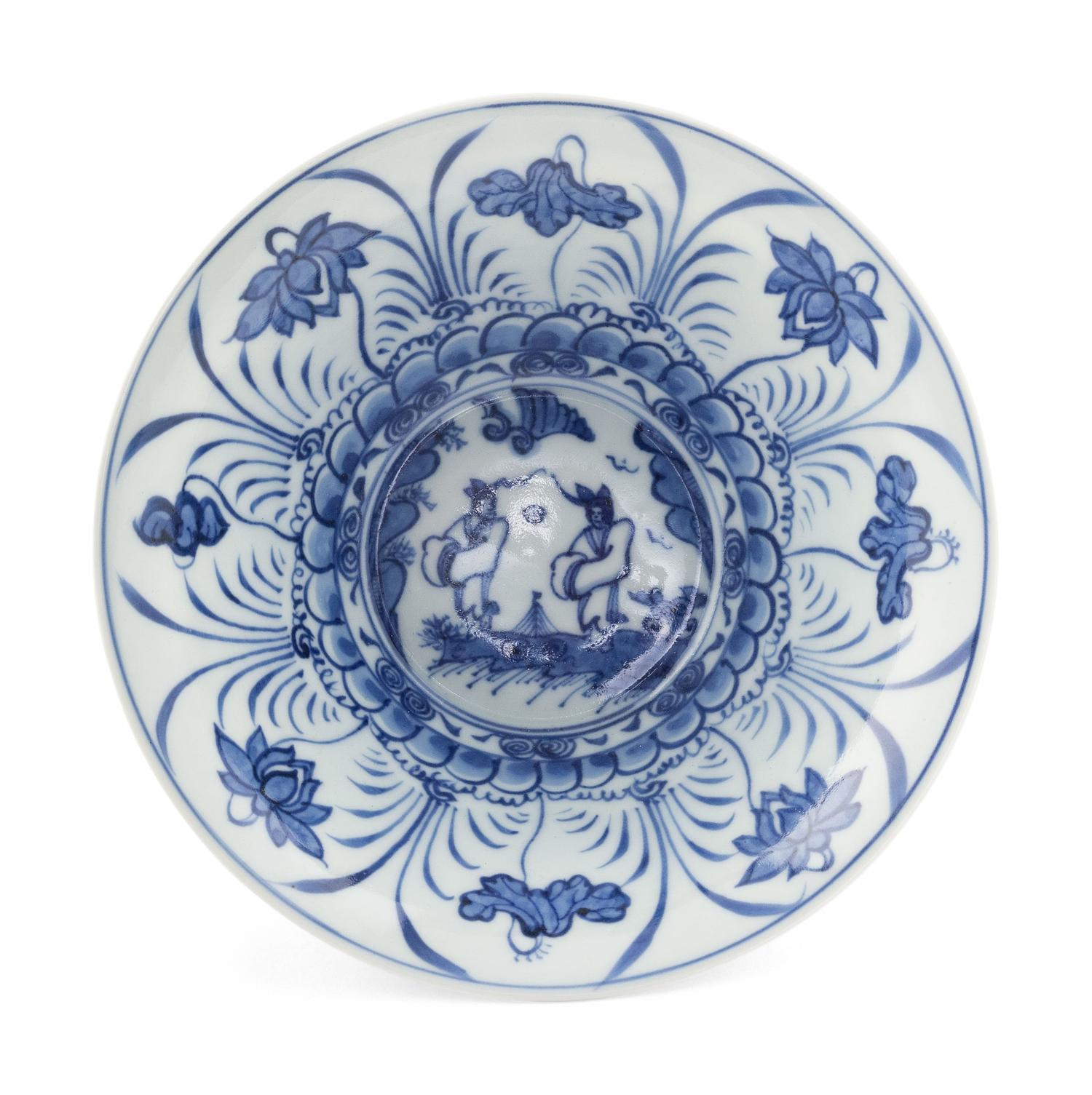 Six Japanese Export Blue and White Porcelain Wares