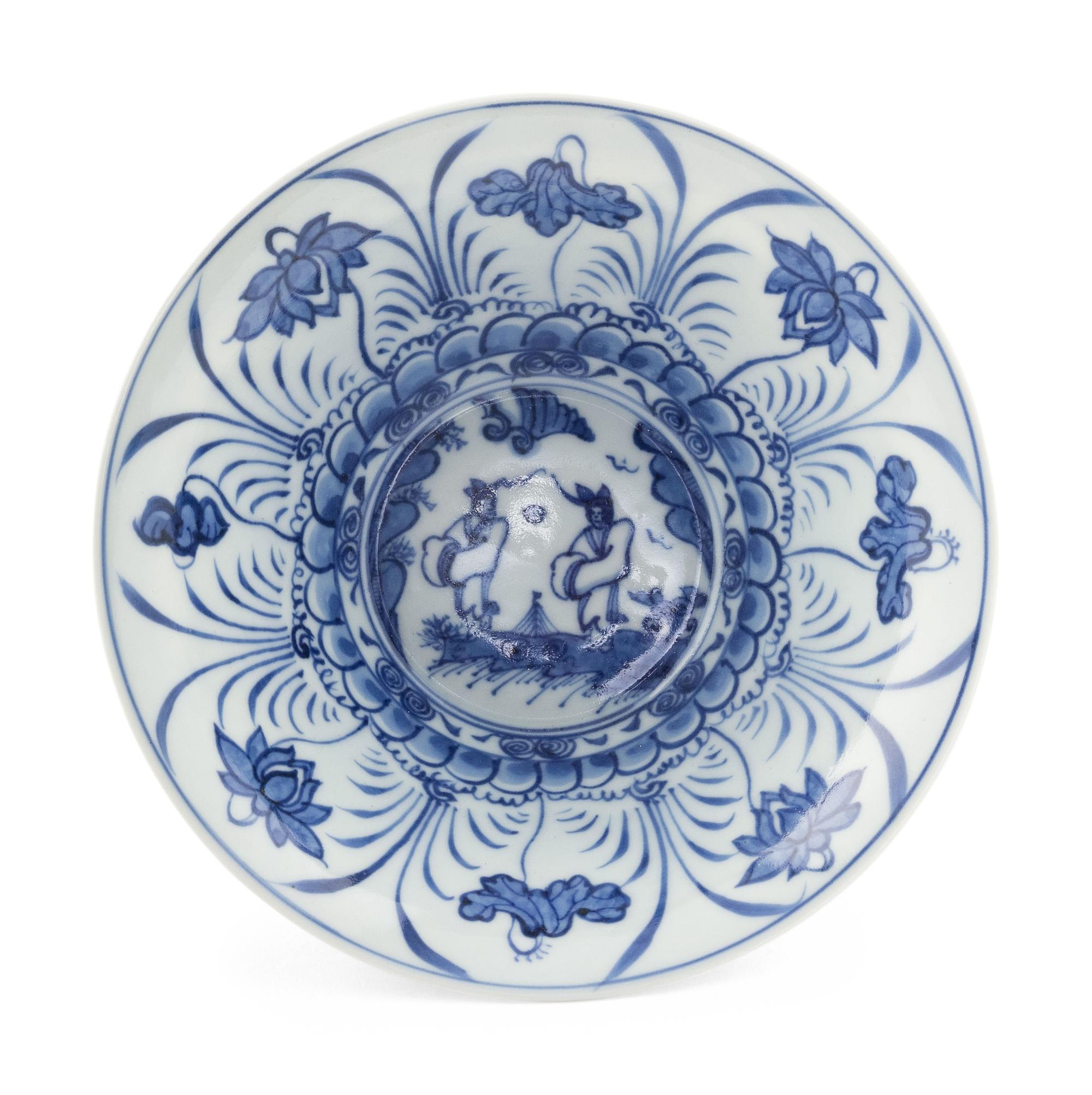 Six Japanese Export Blue and White Porcelain Wares