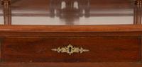 A Victorian Mahogany Lady's Writing Table with Shelf