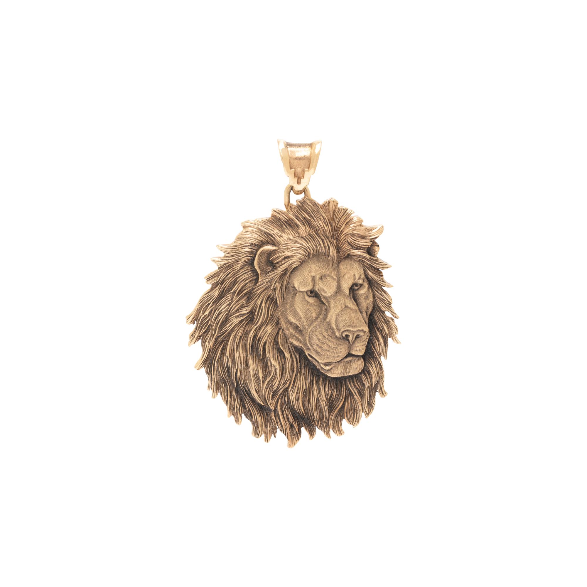 YELLOW GOLD LION PENDANT