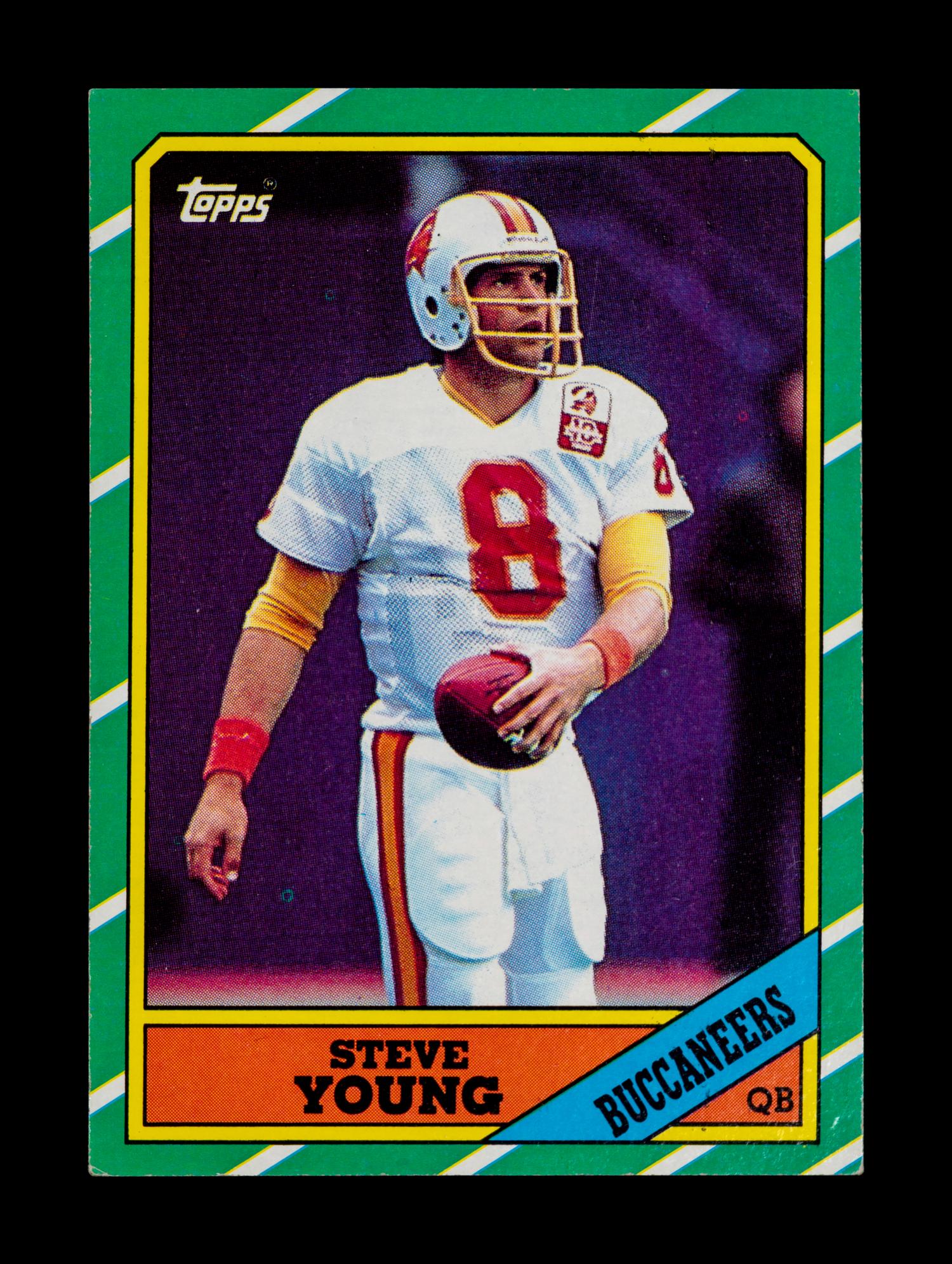 A Group of Five 1986 Topps Steve Young Rookie Football Cards No. 374