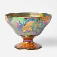 A Wedgwood Flame Fairyland Lustre Melba Centerpiece Bowl UK, 1920s