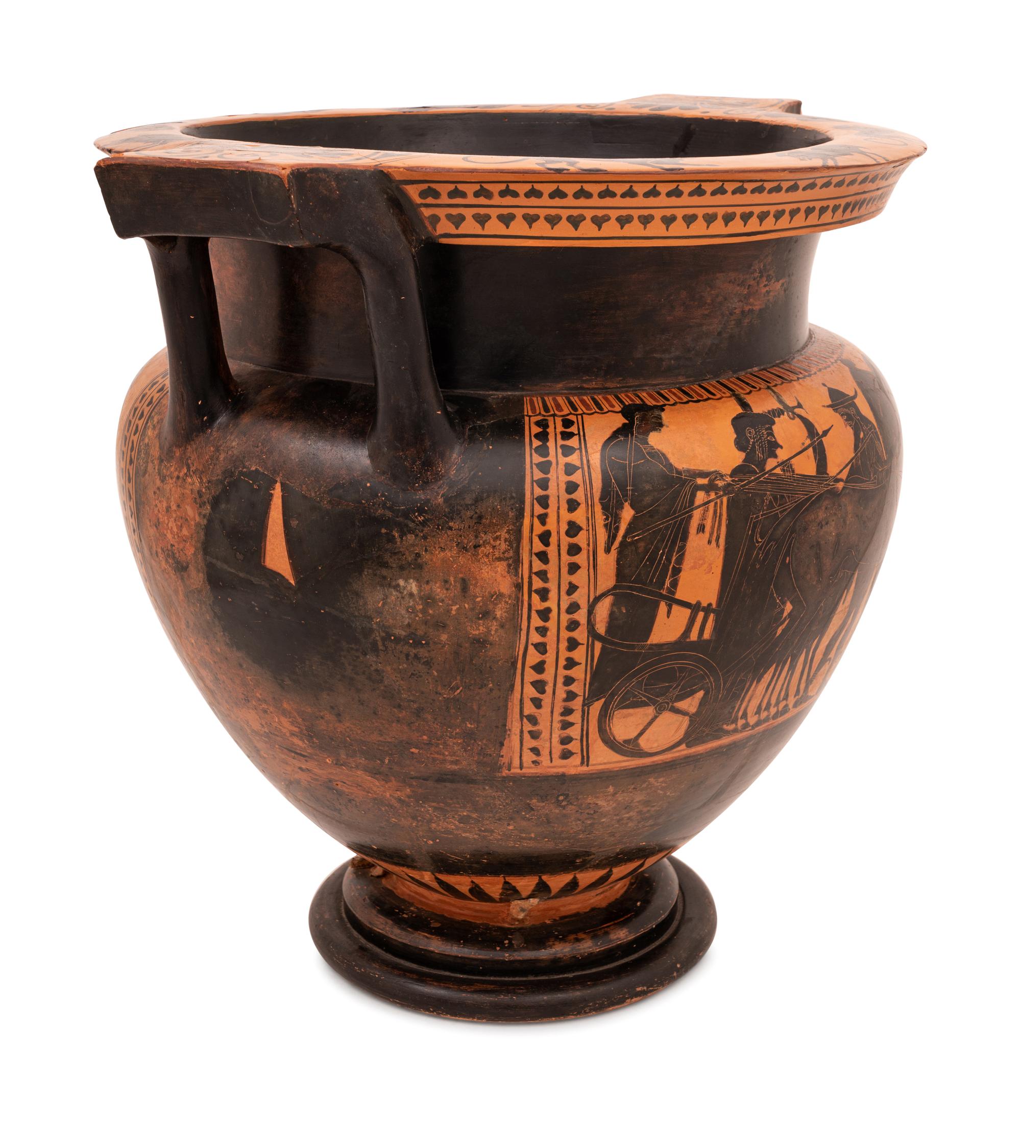 An Attic Black-Figured Column-Krater