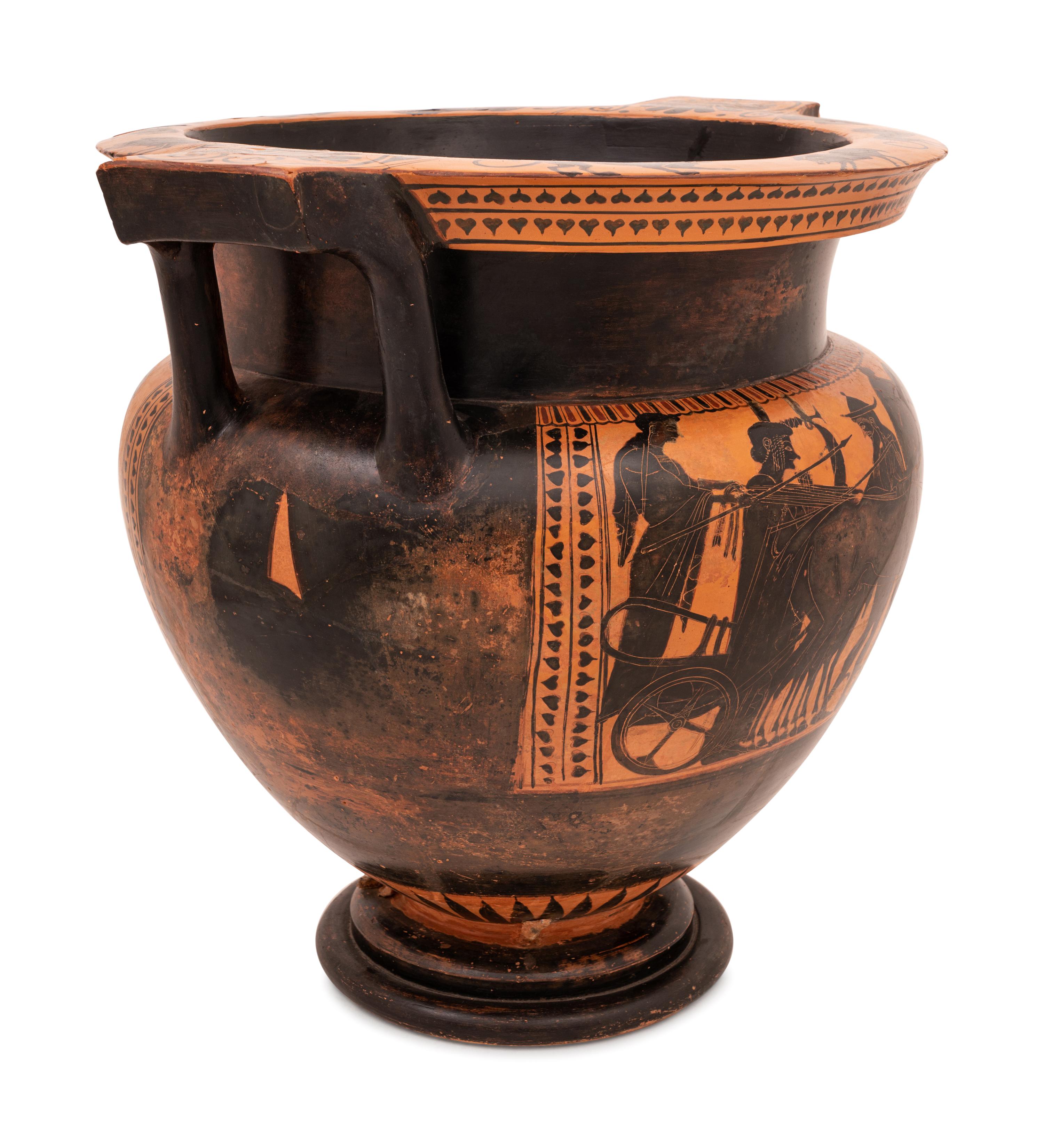 An Attic Black-Figured Column-Krater