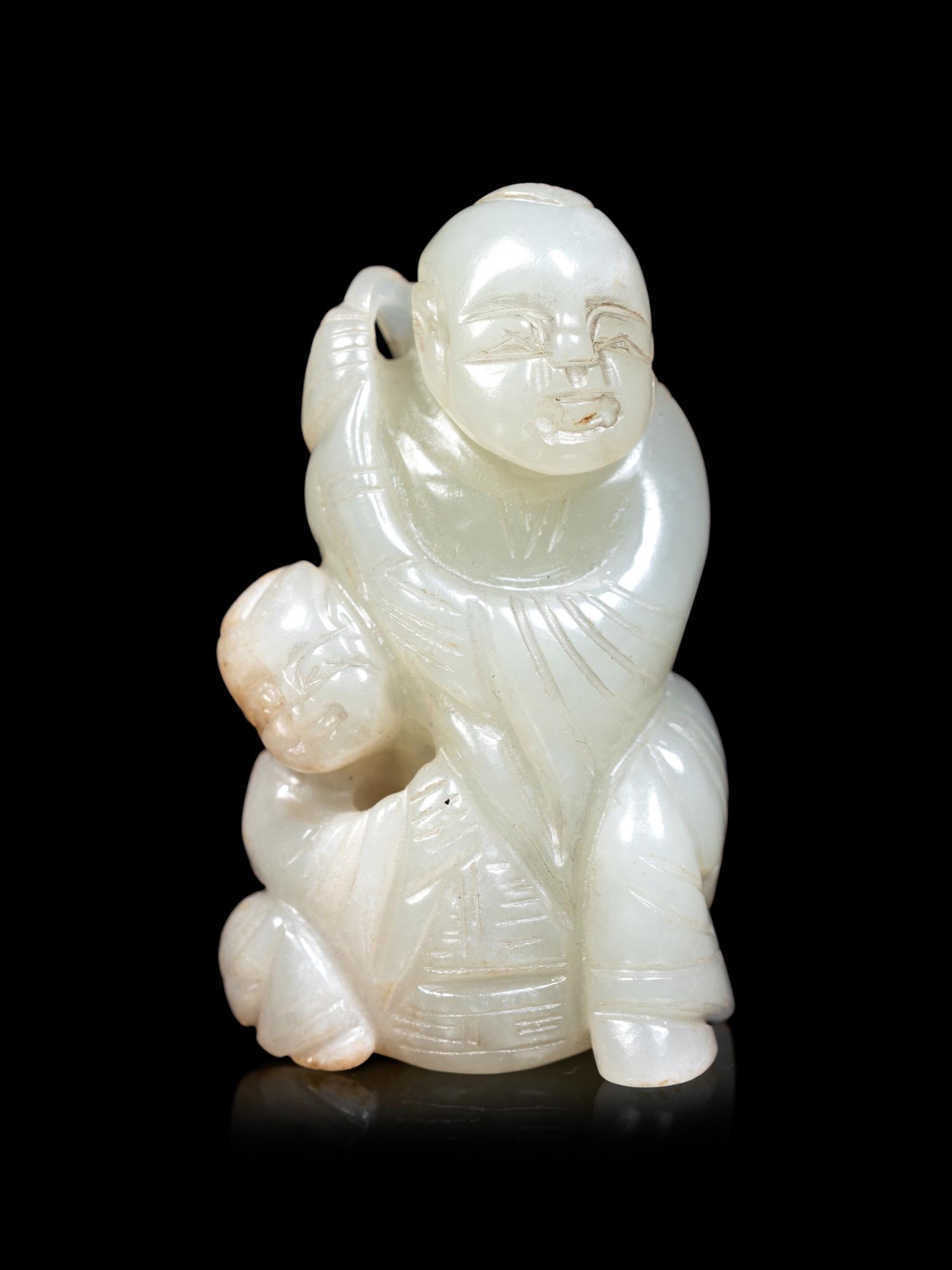Three Chinese Celadon Jade Carvings