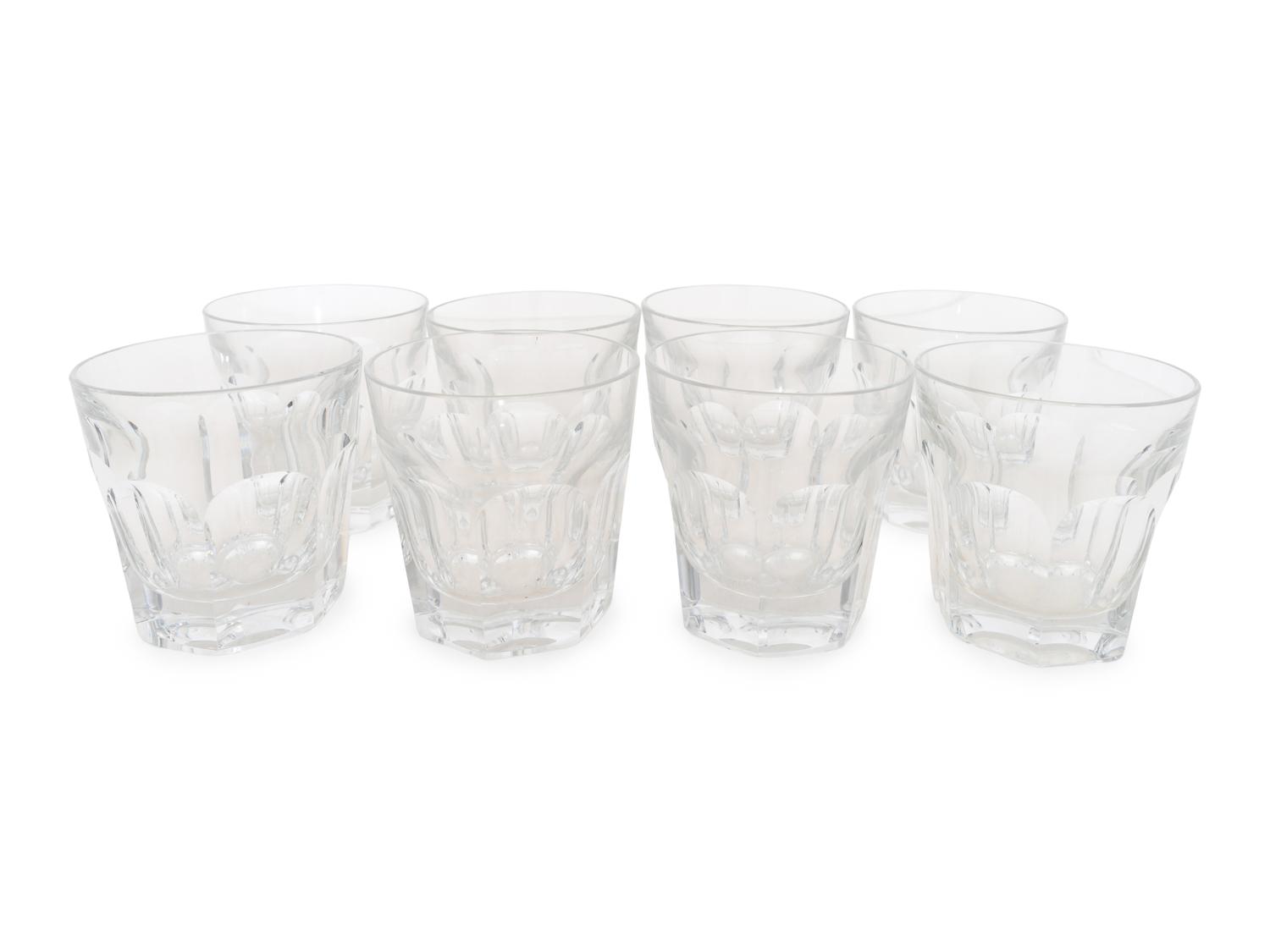 A Set of Eight Baccarat Harcourt Double Old-Fashioned Glasses
