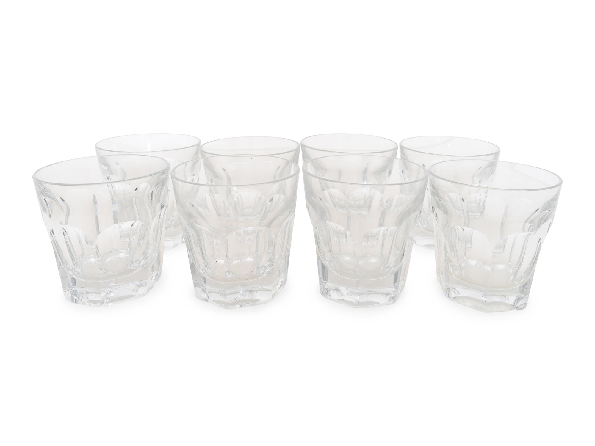 A Set of Eight Baccarat Harcourt Double Old-Fashioned Glasses