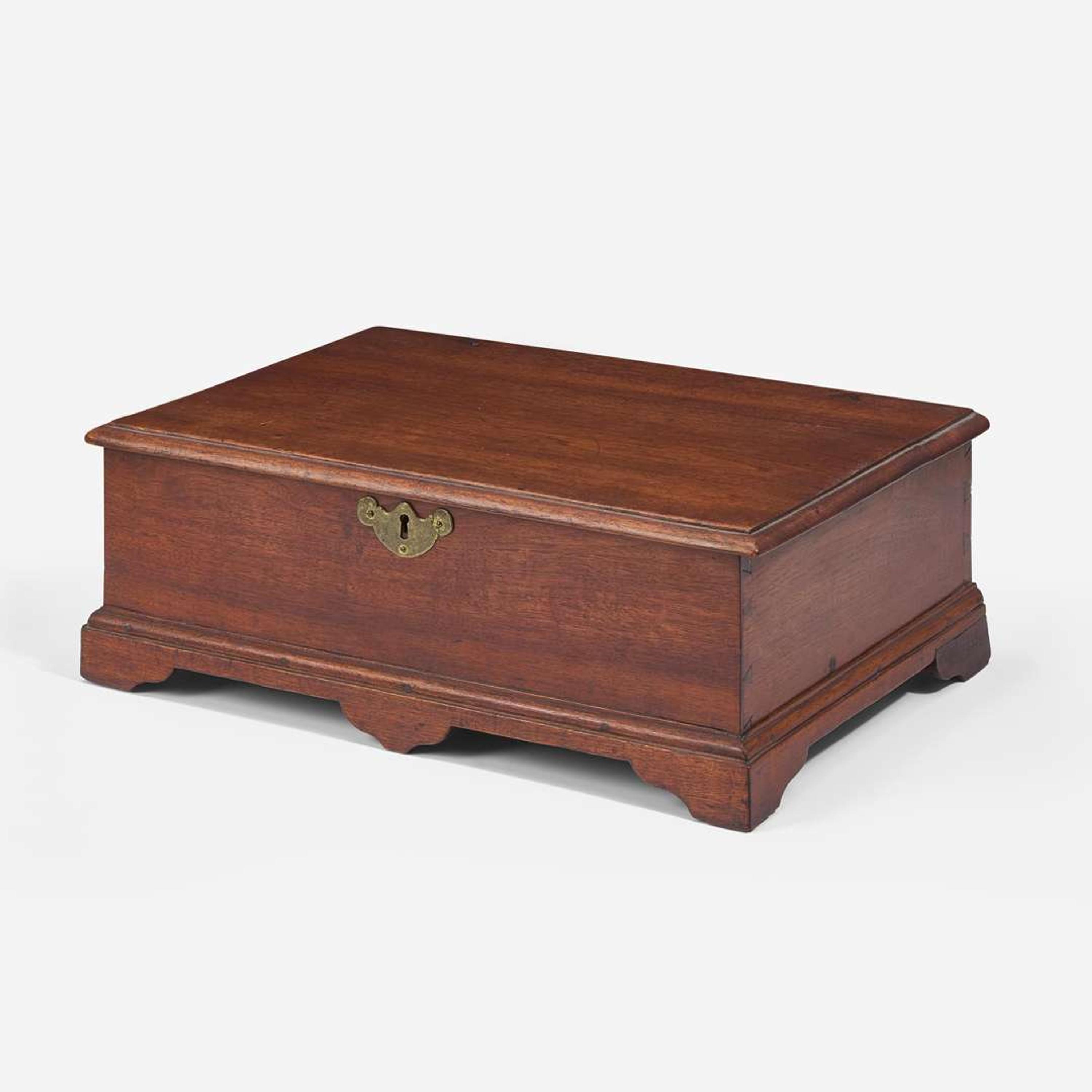A Chippendale carved walnut bible box Pennsylvania, late 18th century