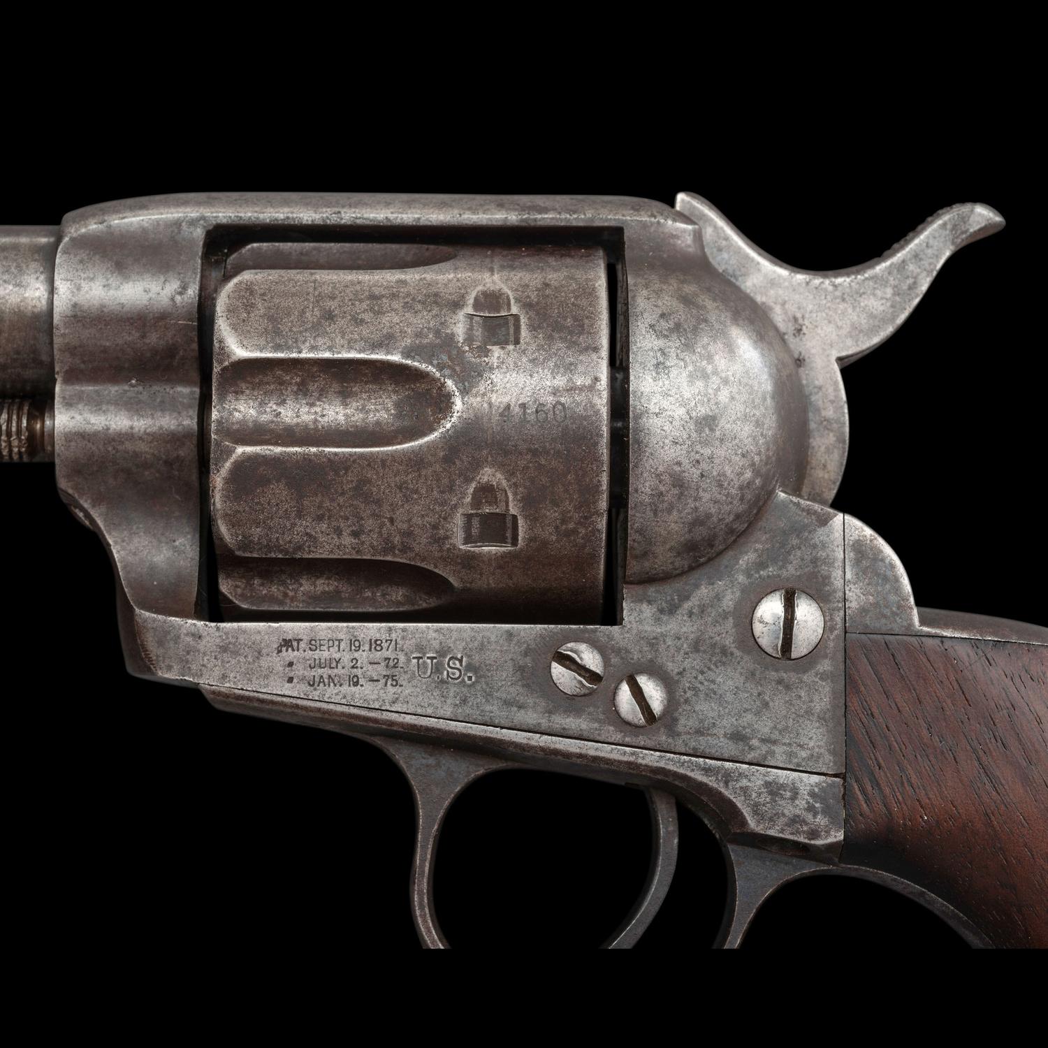 David F Clark Inspected Colt Cavalry Single Action Army Revolver with Kopec Gold Seal Letter