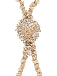 Chanel Lion's Head Faux-Pearl Necklace