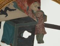 A Pair of Chinese Reverse Paintings on Mirrored Glass