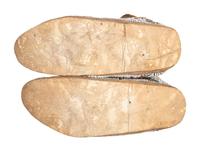 Cheyenne Beaded Hide Moccasins, with Thunderbirds