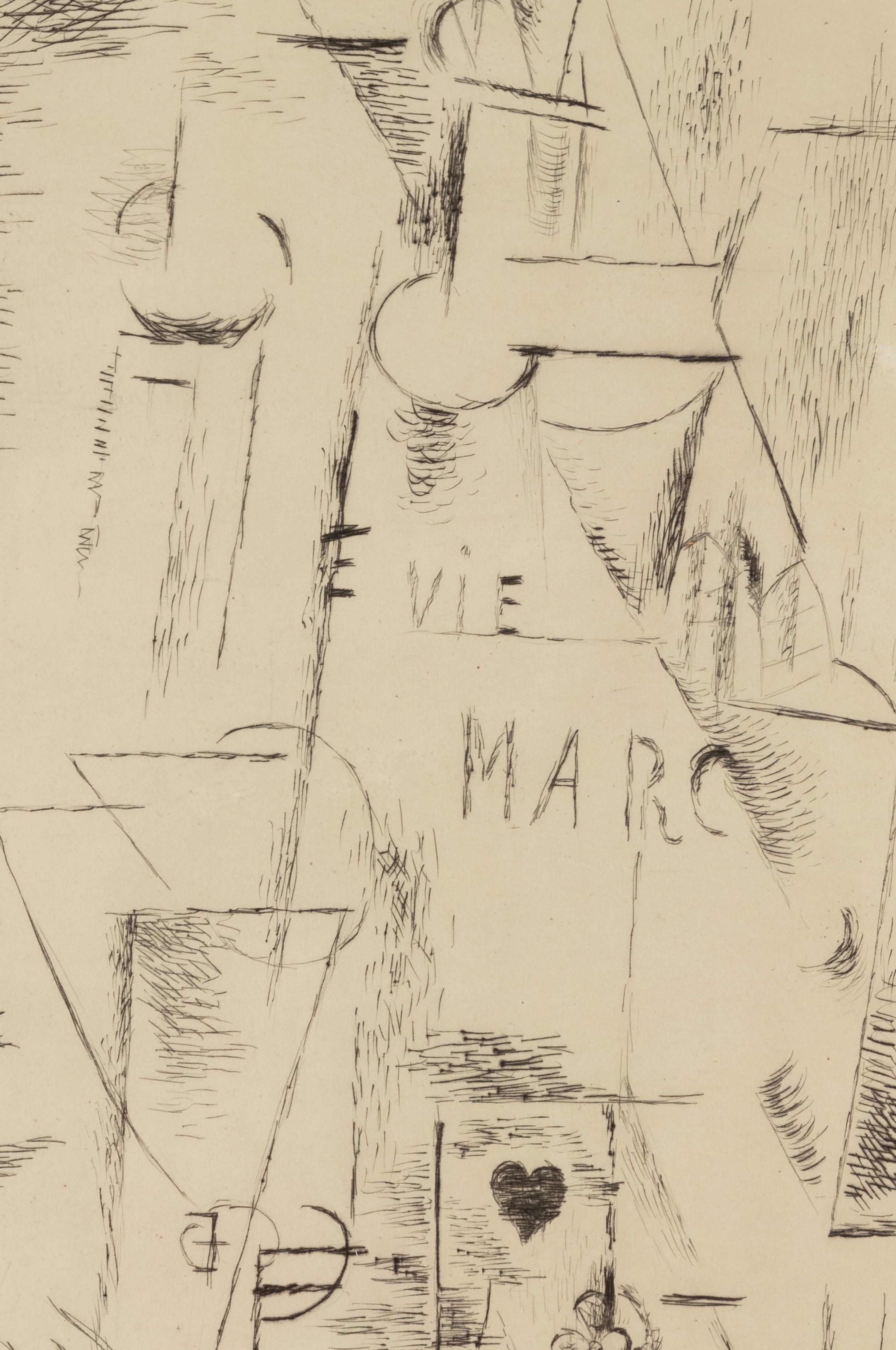 Nature morte à la bouteille de marc, 1911, published 1912