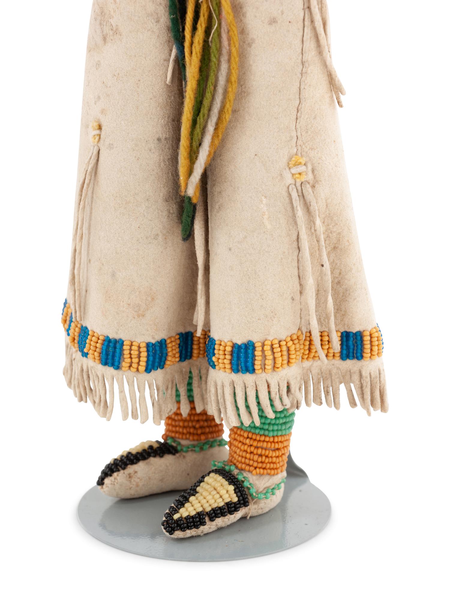 Sioux Beaded Hide Dolls