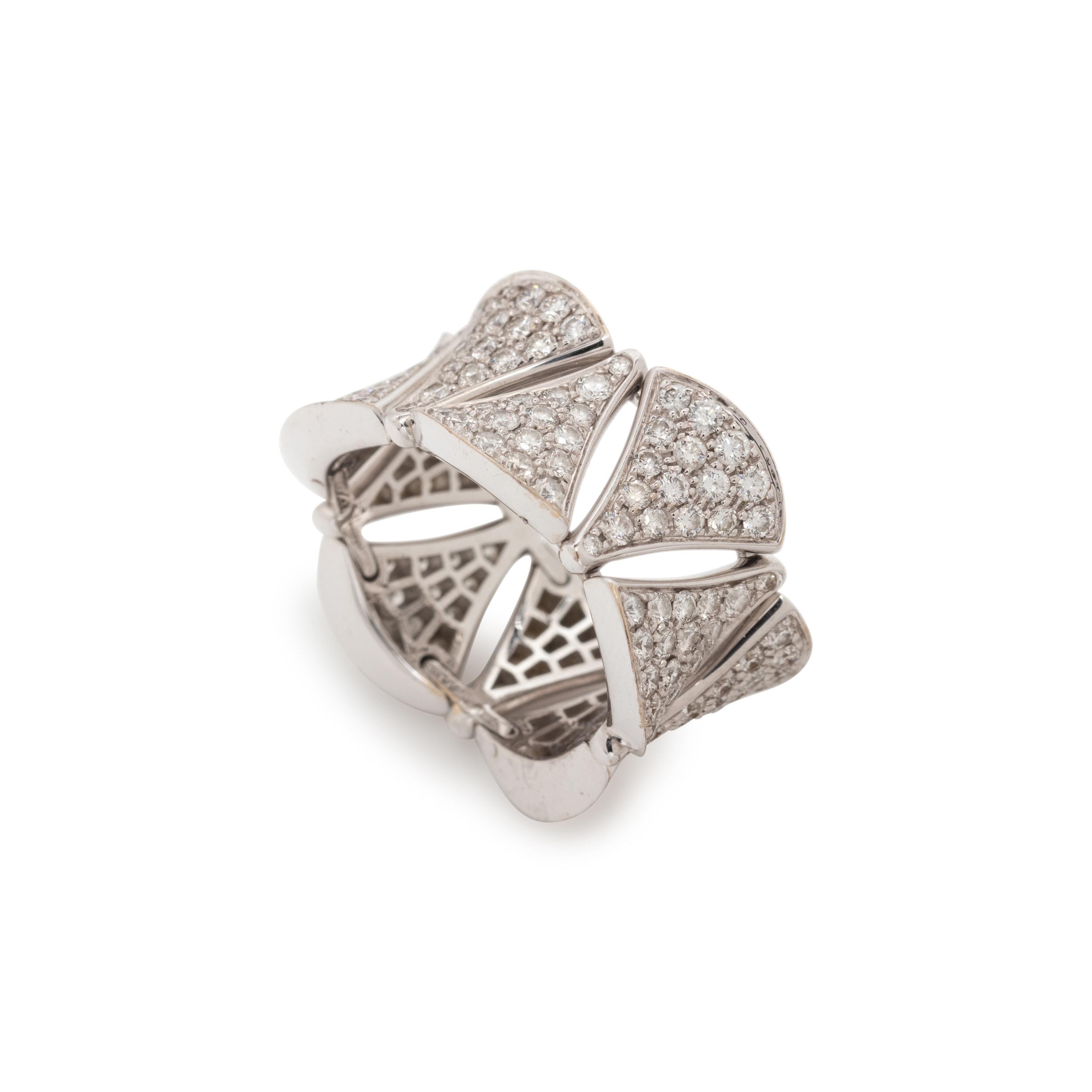 BULGARI, WHITE GOLD AND DIAMOND 'DIVA'S DREAM' RING
